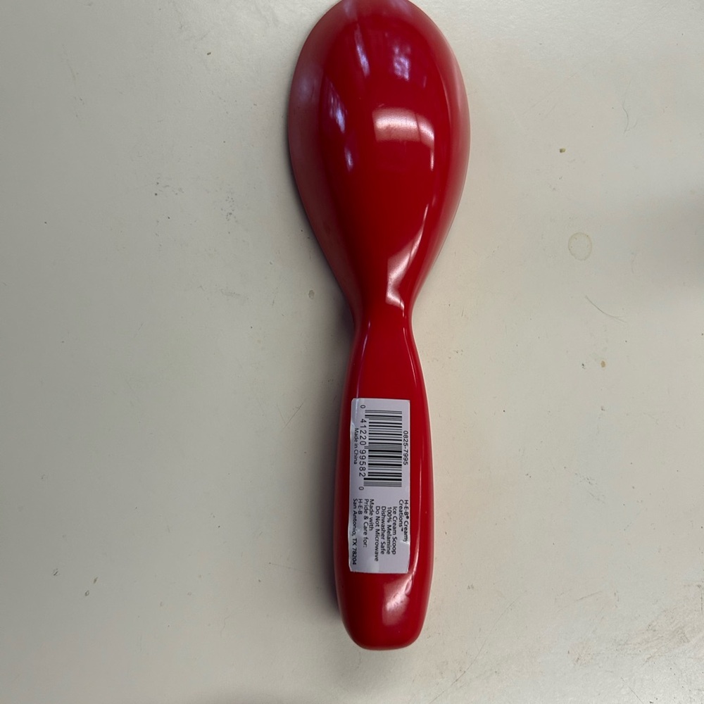 HEB Creamy Creations Original Red Ice Cream Spoon - Picture 5 of 5